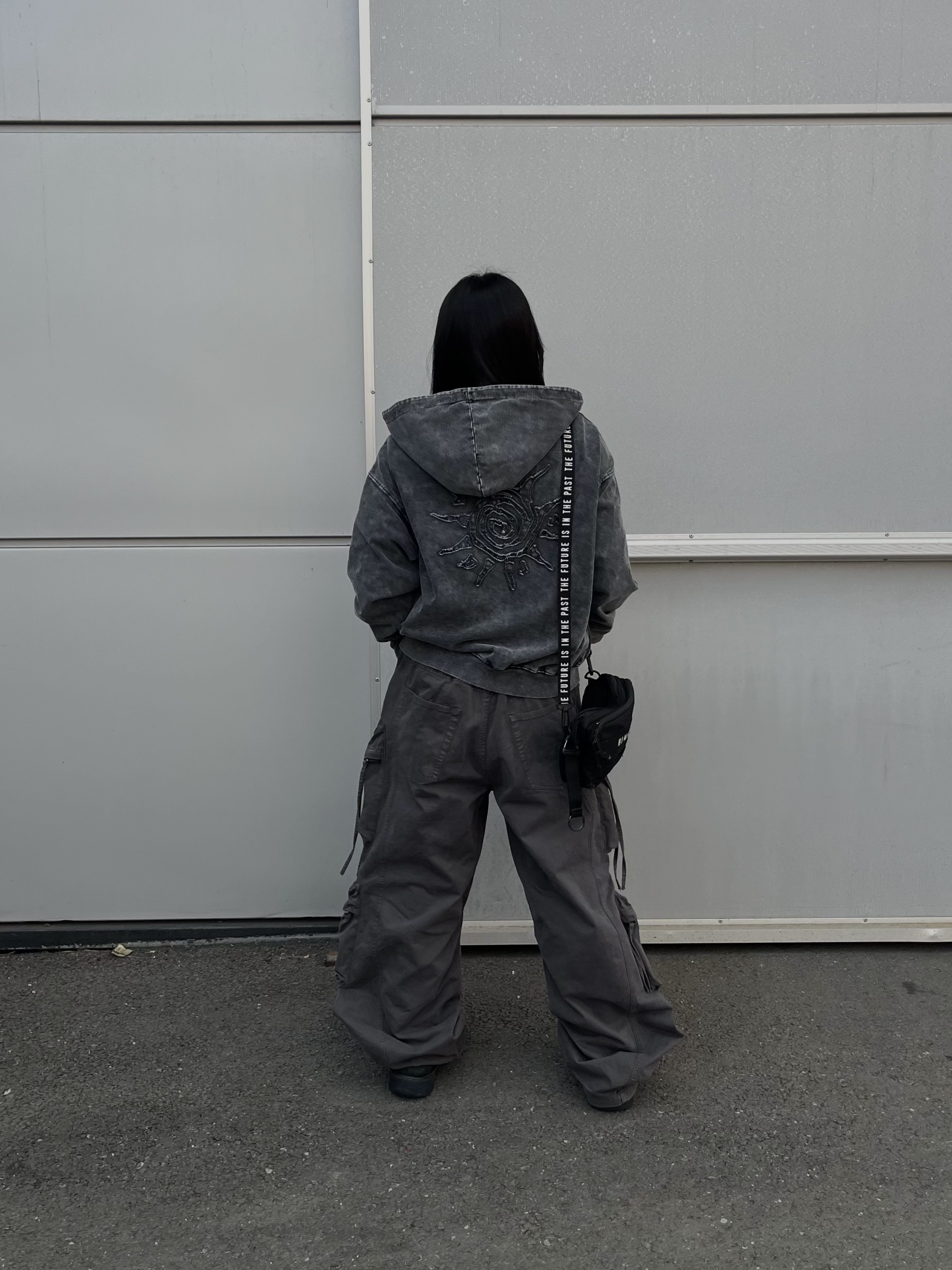 Human Made Military Pouch Small Black, ERL Vamp Skate Shoe Pirate Black 착용 스타일 - 4