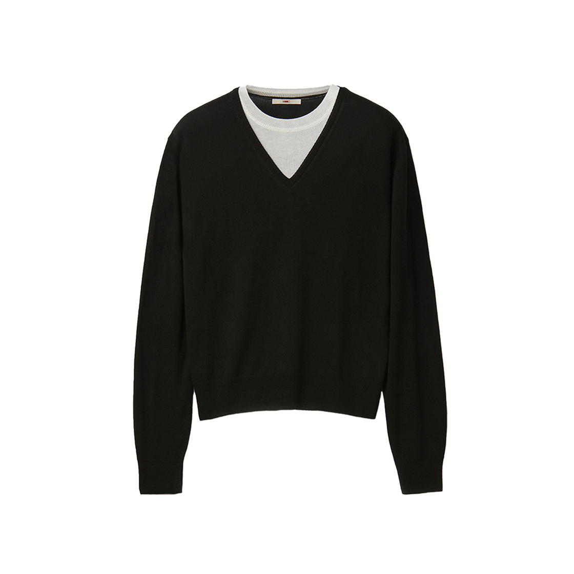 엠엠아이씨 인서트 니트 블랙