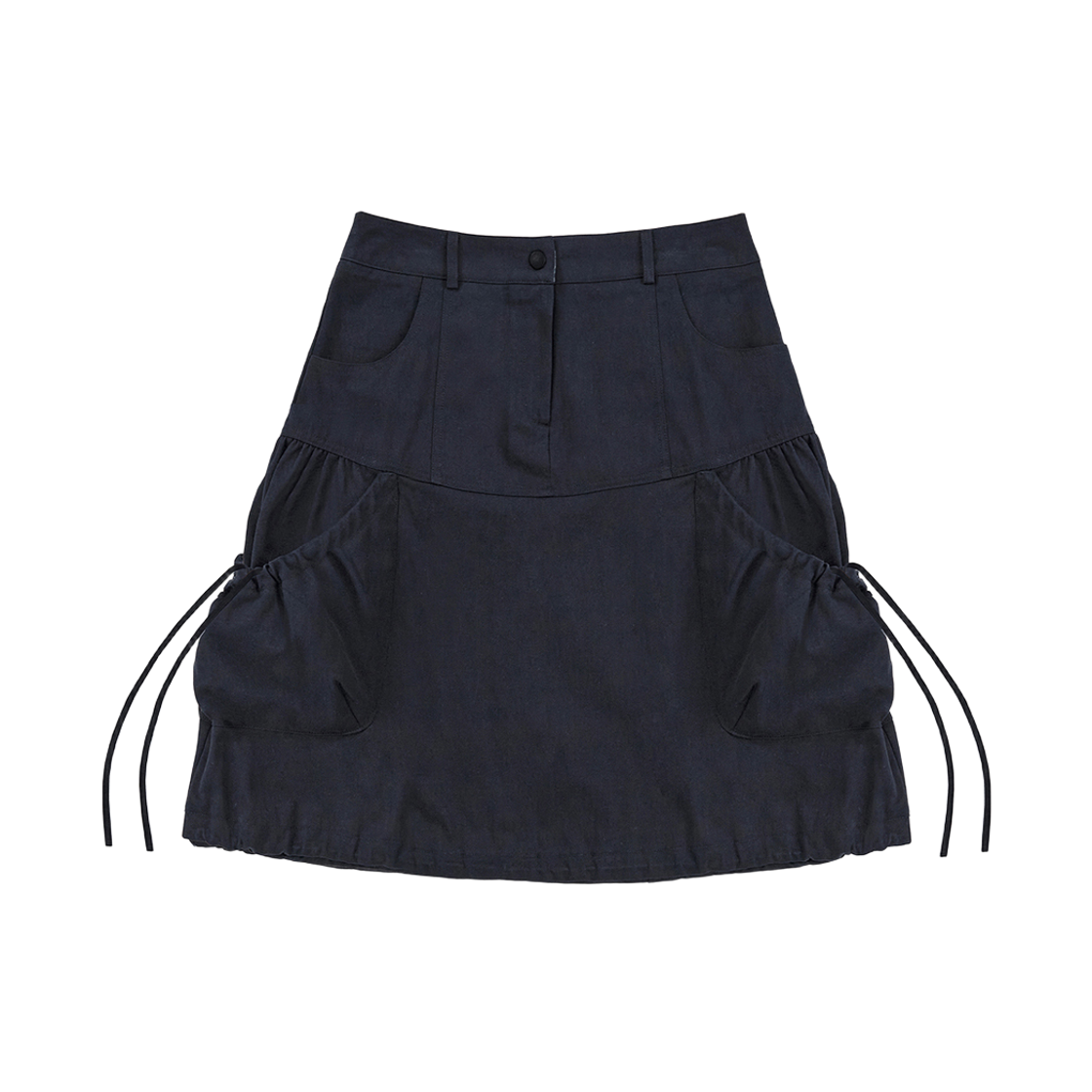 레이즈미야 미오 셔링 벌룬 스커트 네이비(REISE MIYA Mio Shirring Balloon Skirt Navy)