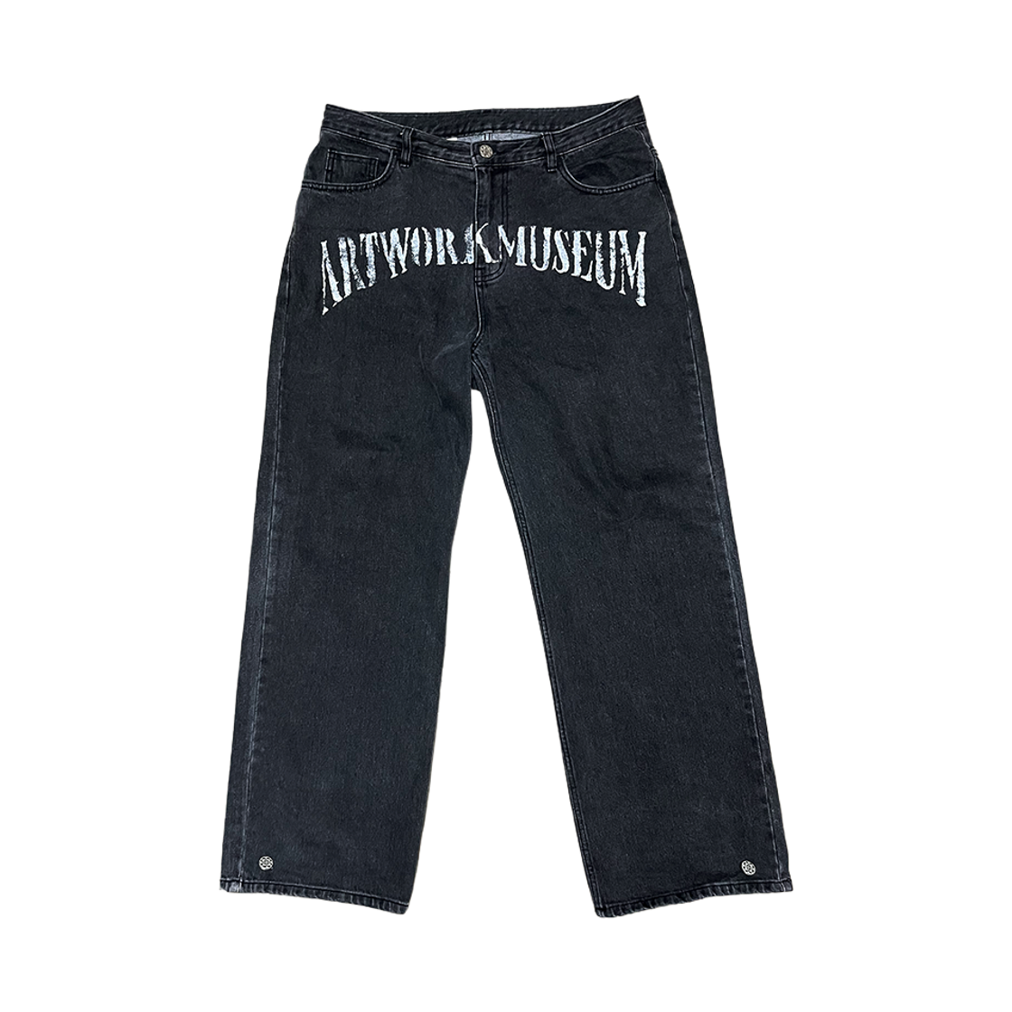 BLD401_CH Artwork Museum Logo Denim Pants