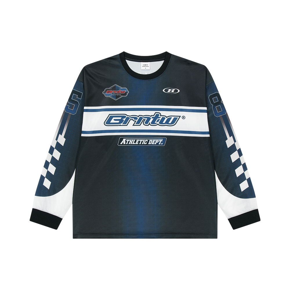 BH1MLT221BL BORN TO WIN Brntw Motorcycle Racing Jersey Blue