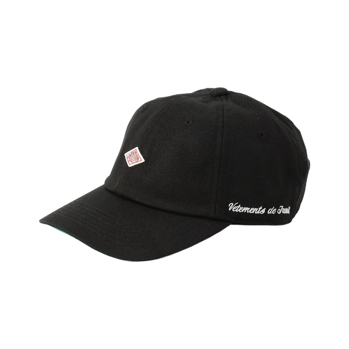 DT-H0308 Danton Polyester Serge 6-Panel Cap Black