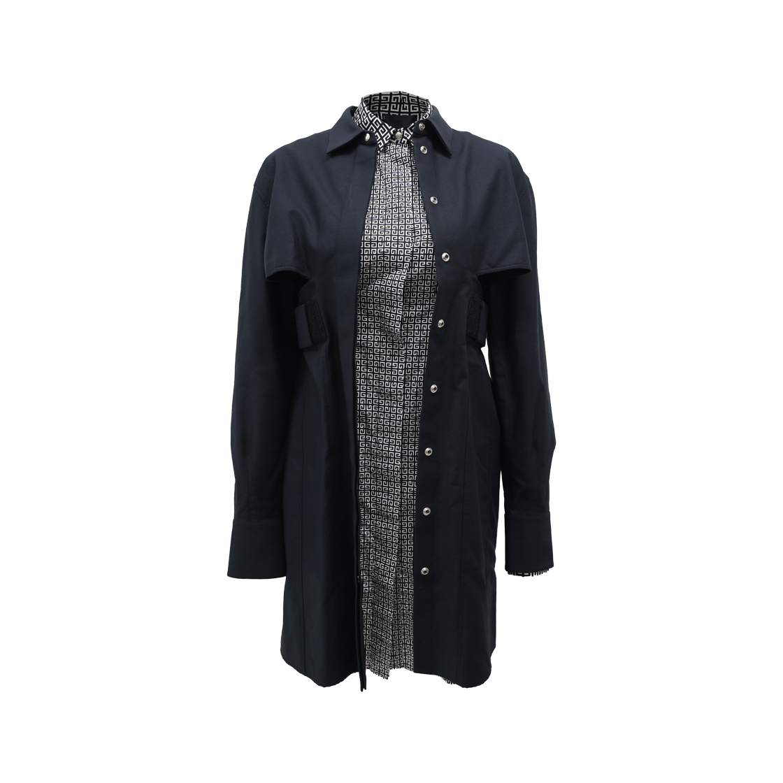 ITBU4SNQ7JAD Givenchy Monogram Shirt Dress & Jacket in Cotton