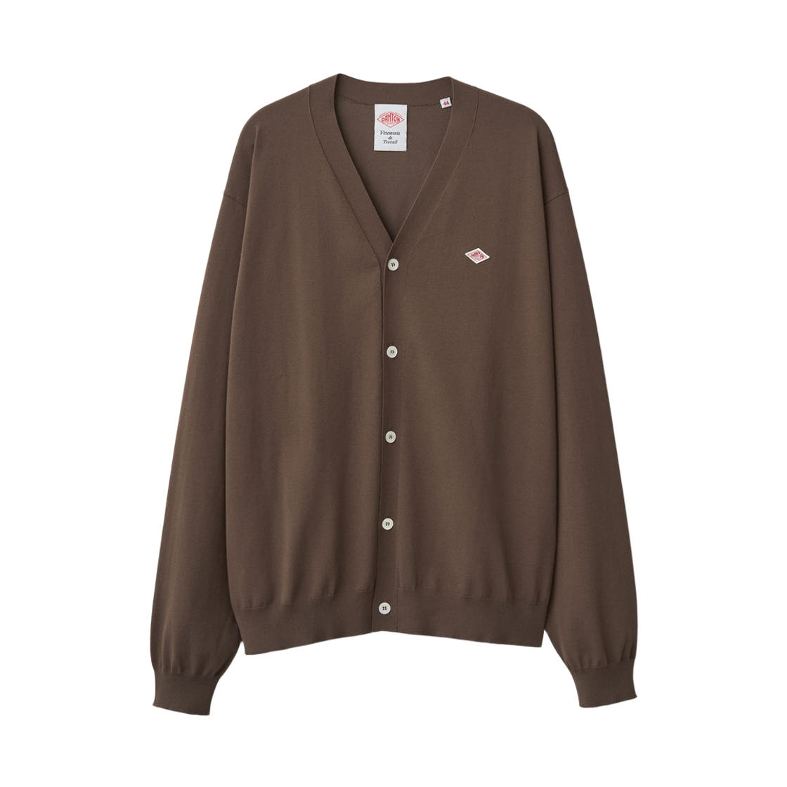 단톤 저지 니트 브이넥 가디건 토프(Danton Jersey Knit V-Neck Cardigan Taupe)