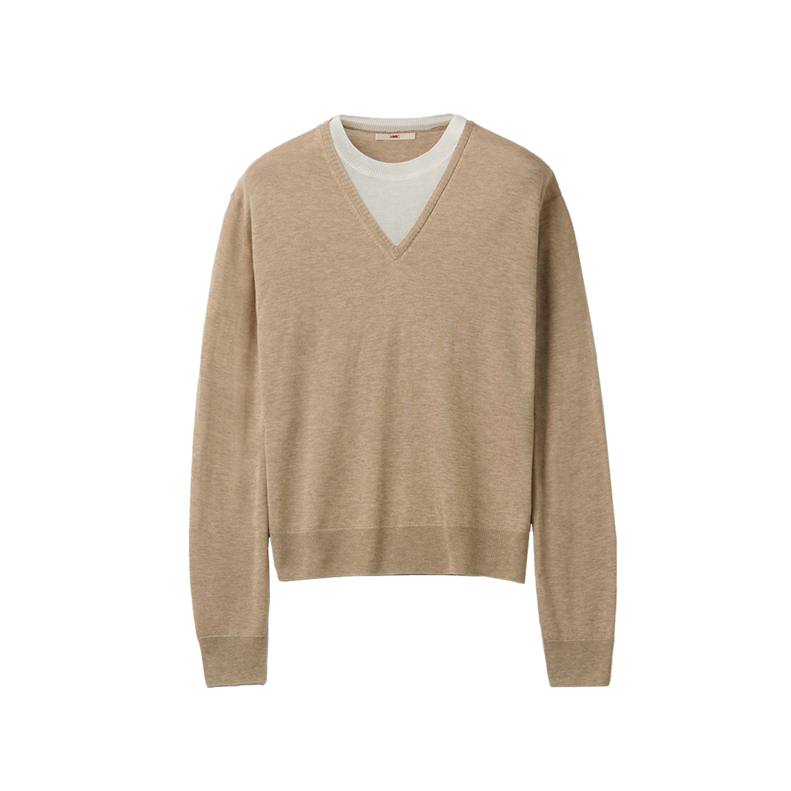 엠엠아이씨 인서트 니트 베이지