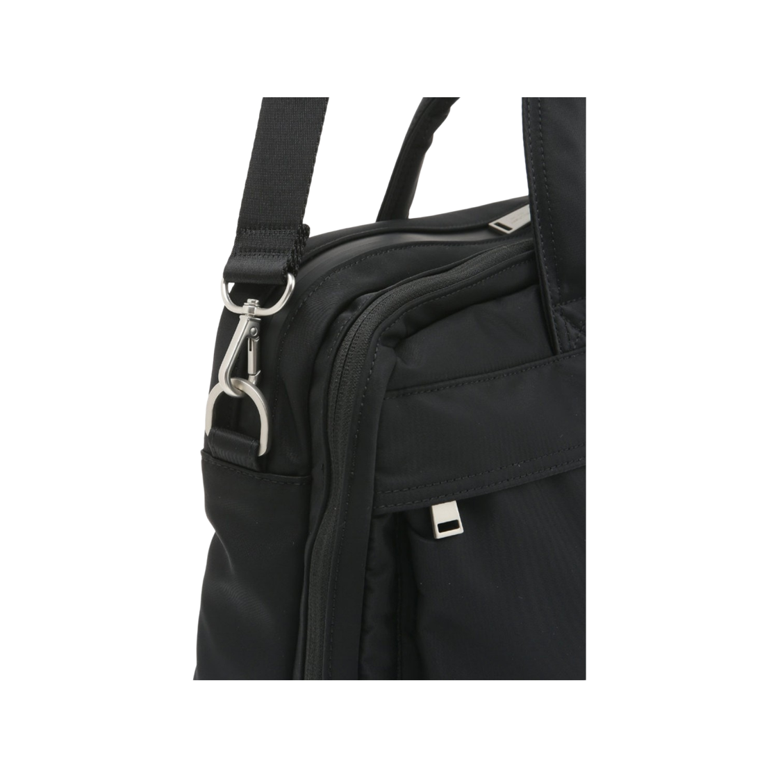 질스튜어트 액세사리 남성 에반 블랙 투포켓 나일론 토트백 겸 서류가방 JUBA5F501BK 블랙(Jillstuart Men's Acc [Evan] Evan Black Two-Pocket Nylon Tote & Briefcase Juba5F501Bk Black) - 3