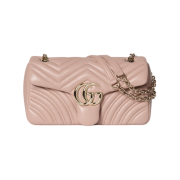 Gucci GG Marmont Medium Shoulder Bag Pink Beige