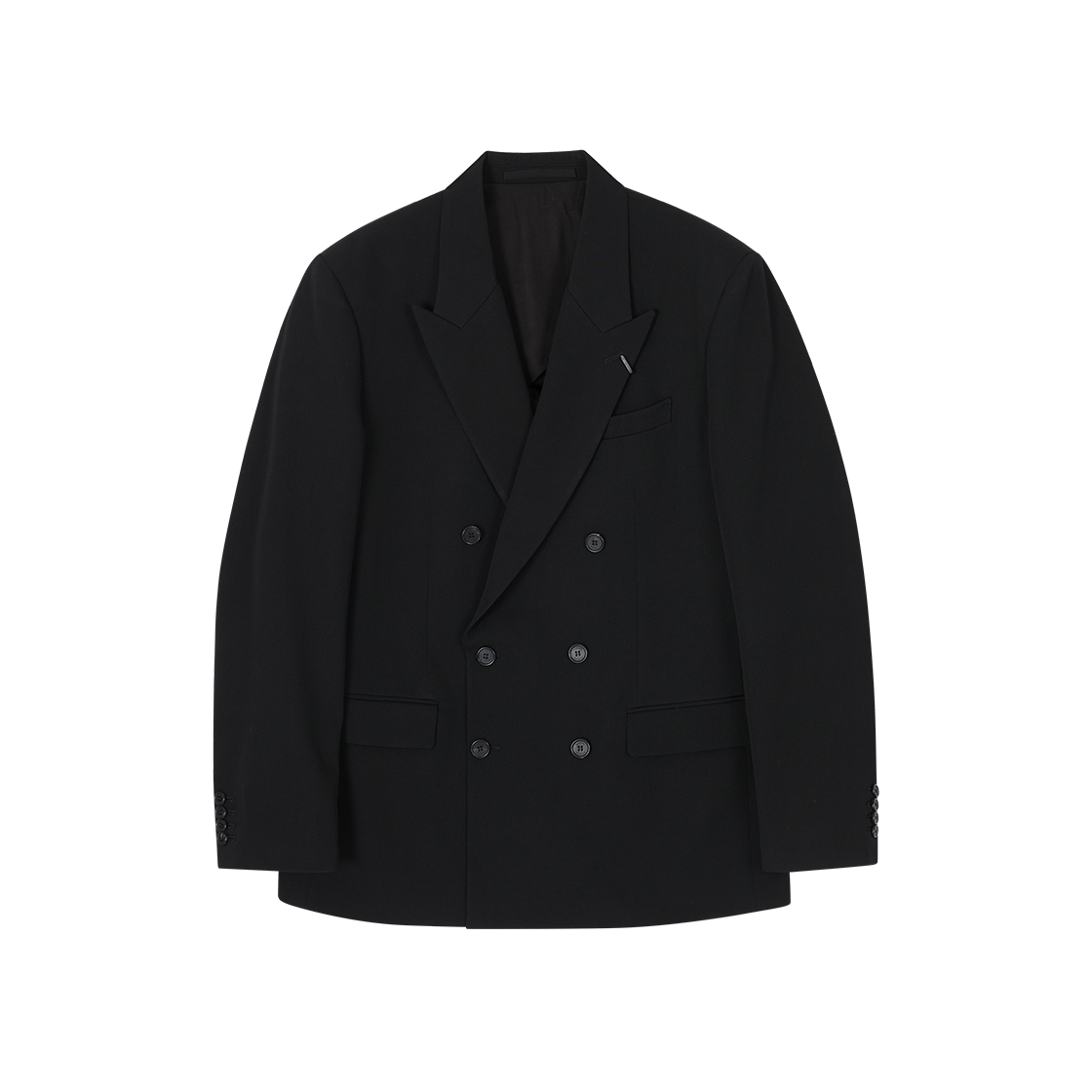 SI2JK272BK SONGZIO HOMME Artisanal Double Breasted Blazer Black