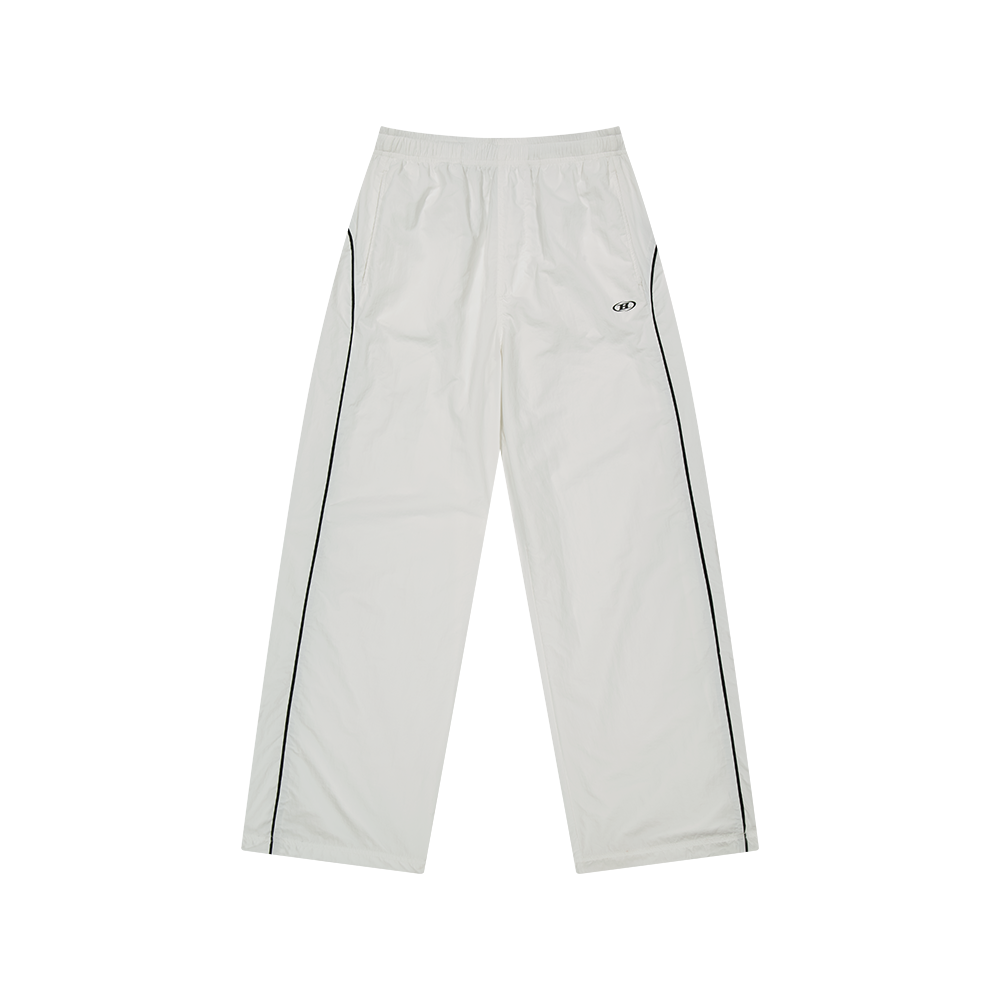 BH1WLP246WH BORN TO WIN W Piping Line Wind Shell Pants White
