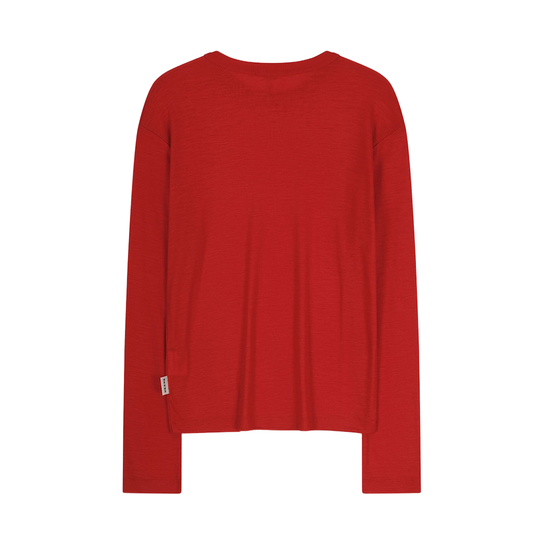 비자비 슈퍼 원투엔티스 울 저지 롱 슬리브드 탑 레드(VIS A VIS Super 120'S Wool Jersey Long Sleeved Top Red) - 2