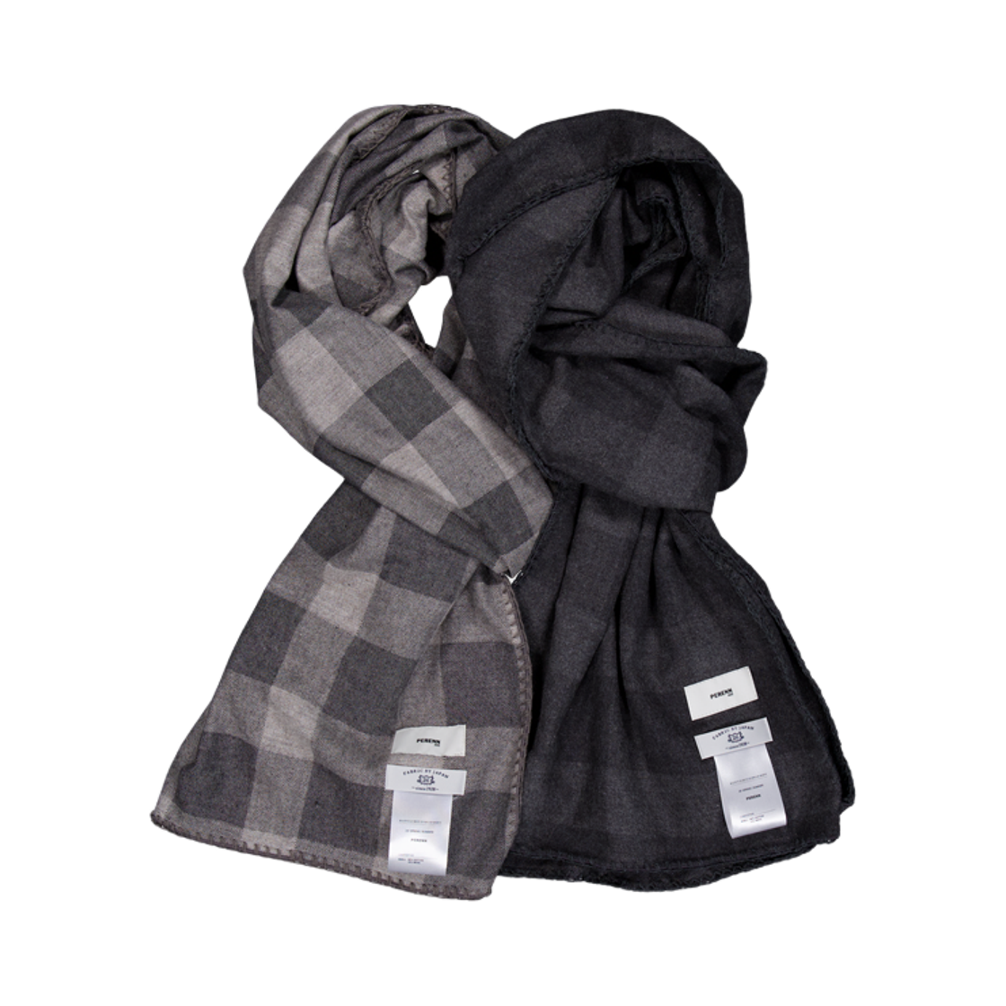 퍼렌 체크 스카프 챠콜(PERENN Check Scarf Charcoal) - 3