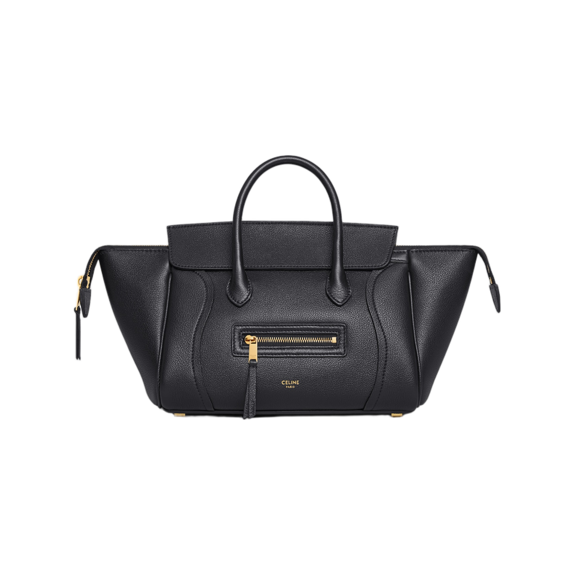 L108J3056-38NO Celine Little Luggage in Grained Calfskin Black