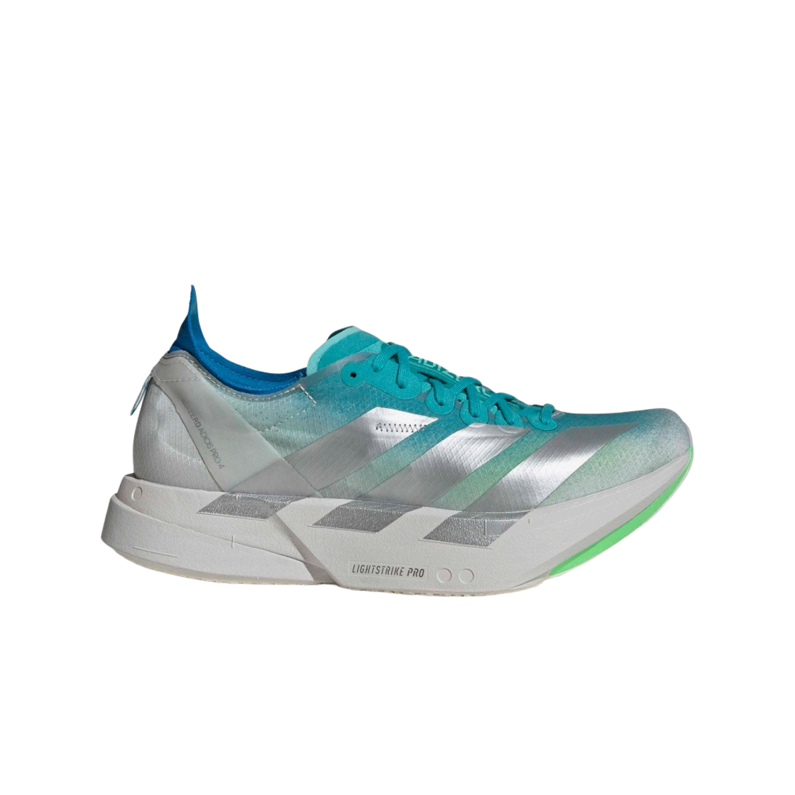 JS2580 (W) Adidas Adizero Adios Pro 4 Hi-Res Aqua Matte Silver