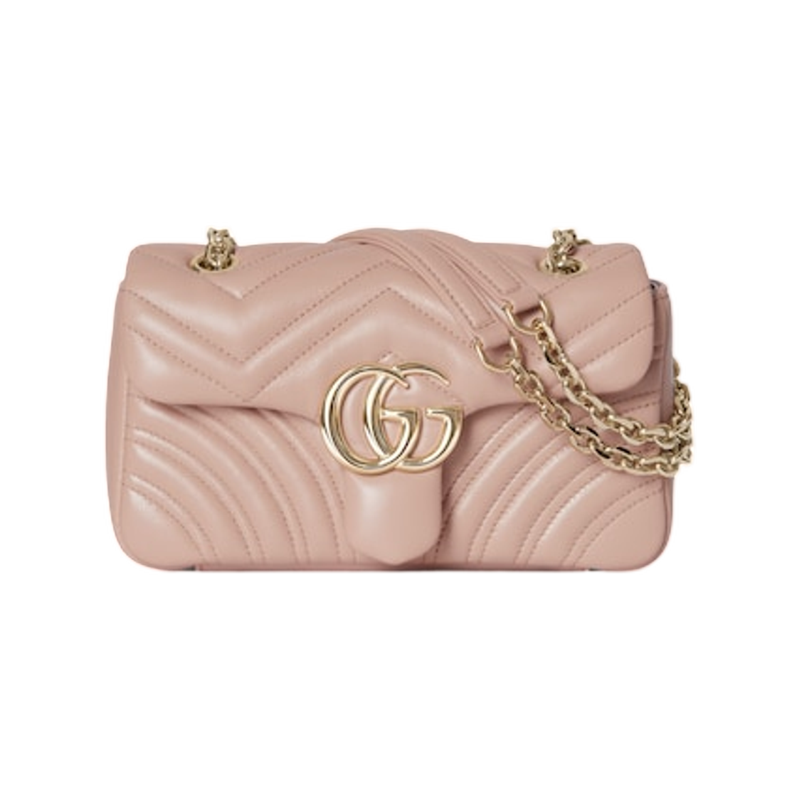 구찌 GG 마몽 스몰 숄더백 핑크 베이지(Gucci GG Marmont Small Shoulder Bag Pink Beige) - 1