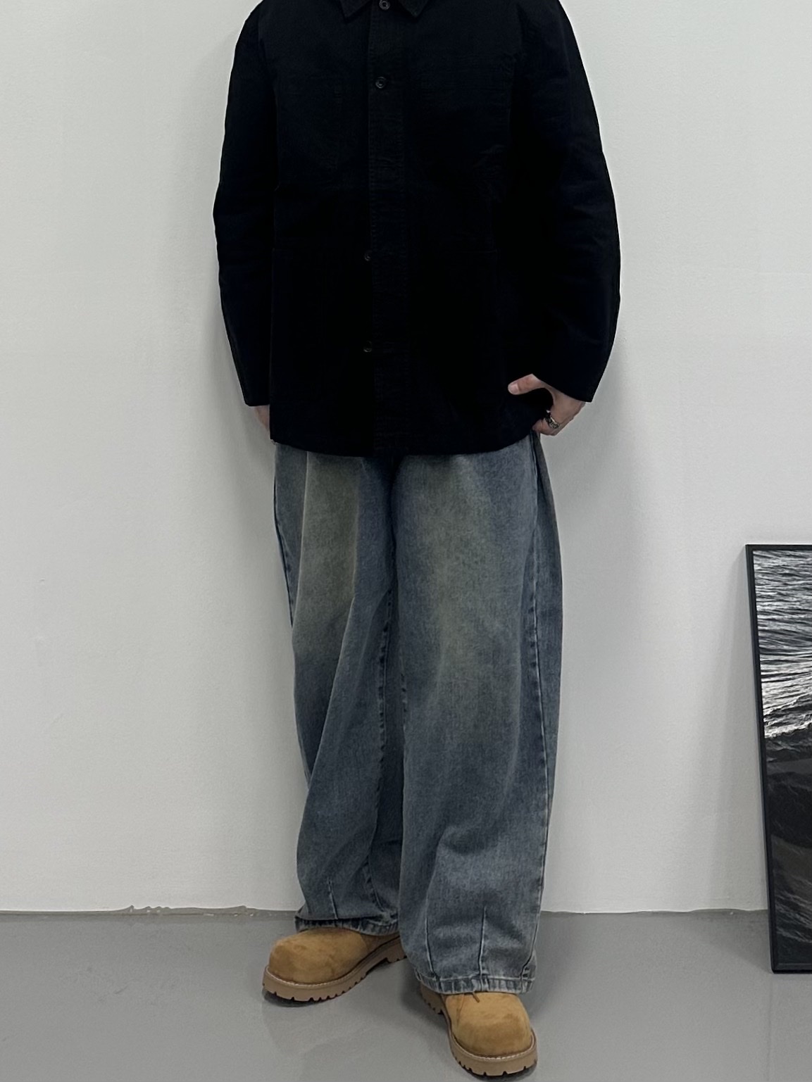 Timberland Premium 6 inch Waterproof Boot Wheat Nubuck - Wide 착용 스타일 - 3