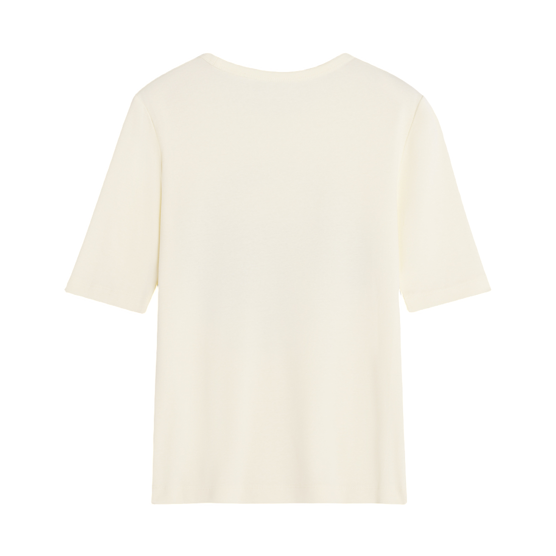 (W) 메종 키츠네 갤러리 드 몽펜시에 피티드 티셔츠 퓨어 에크루((W) Maison Kitsune Galerie De Montpensier Fitted T-Shirt Pure Ecru) - 2