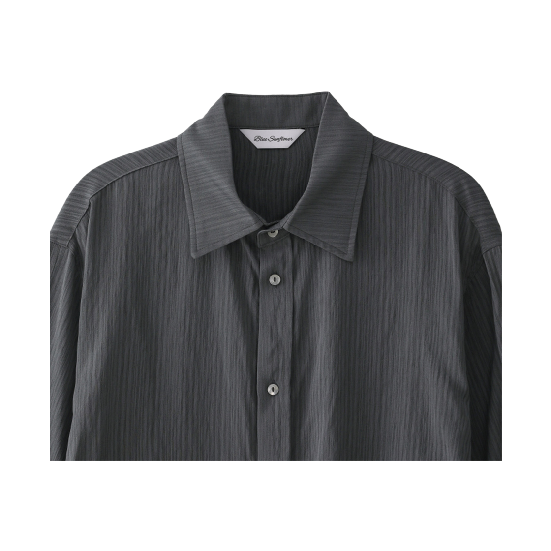 블루 선플라워 소프트 쉬어 셔츠 블랙(Blue Sunflower Soft Sheer Shirt Black) - 4