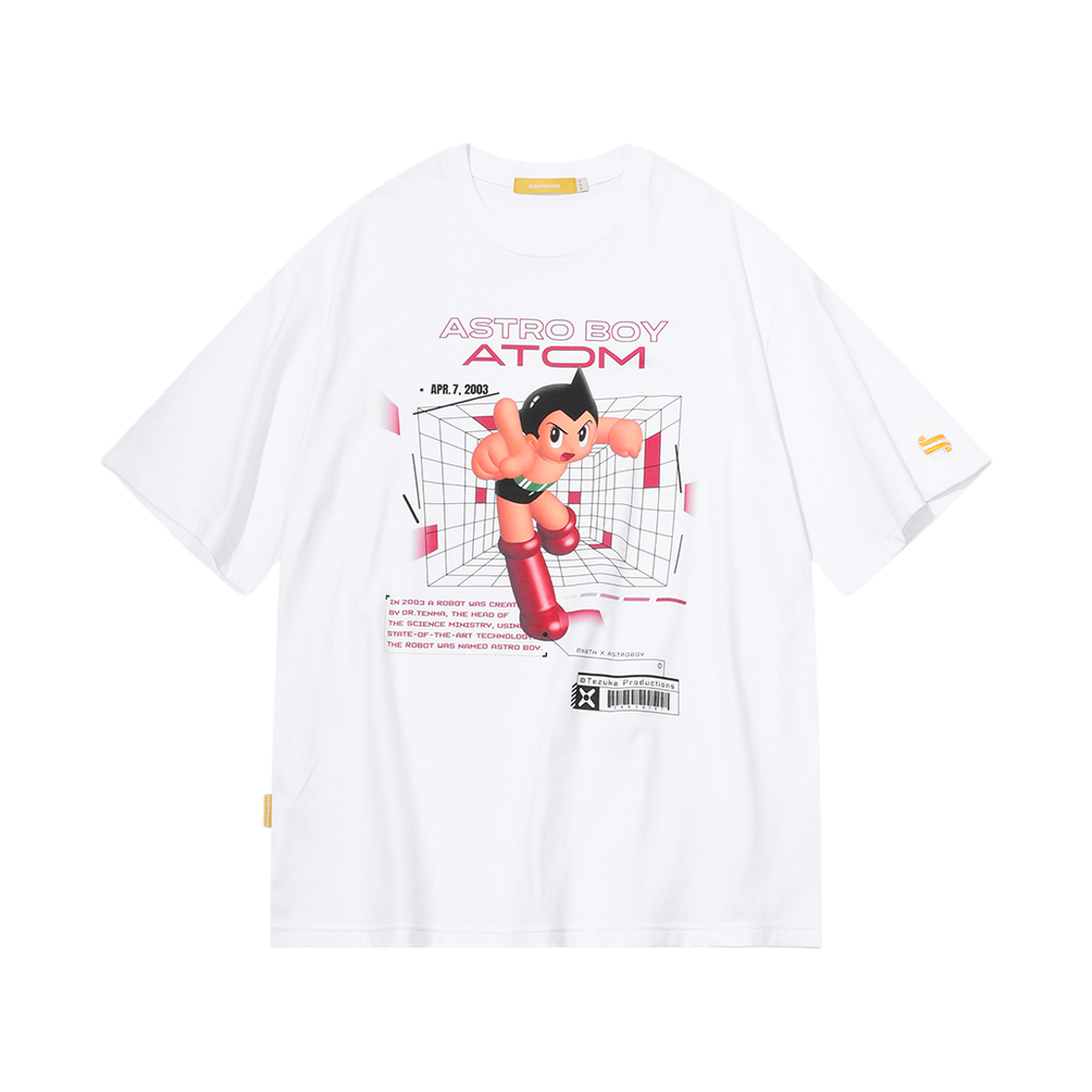 MBBES1HTU02WH MAINBOOTH [Astro Boy] Matrix T-shirt White