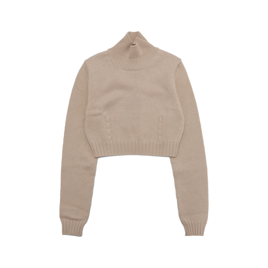 ITPA6V4TVRGT Fendi FZX699 Cropped Turtleneck Cashmere Sweater