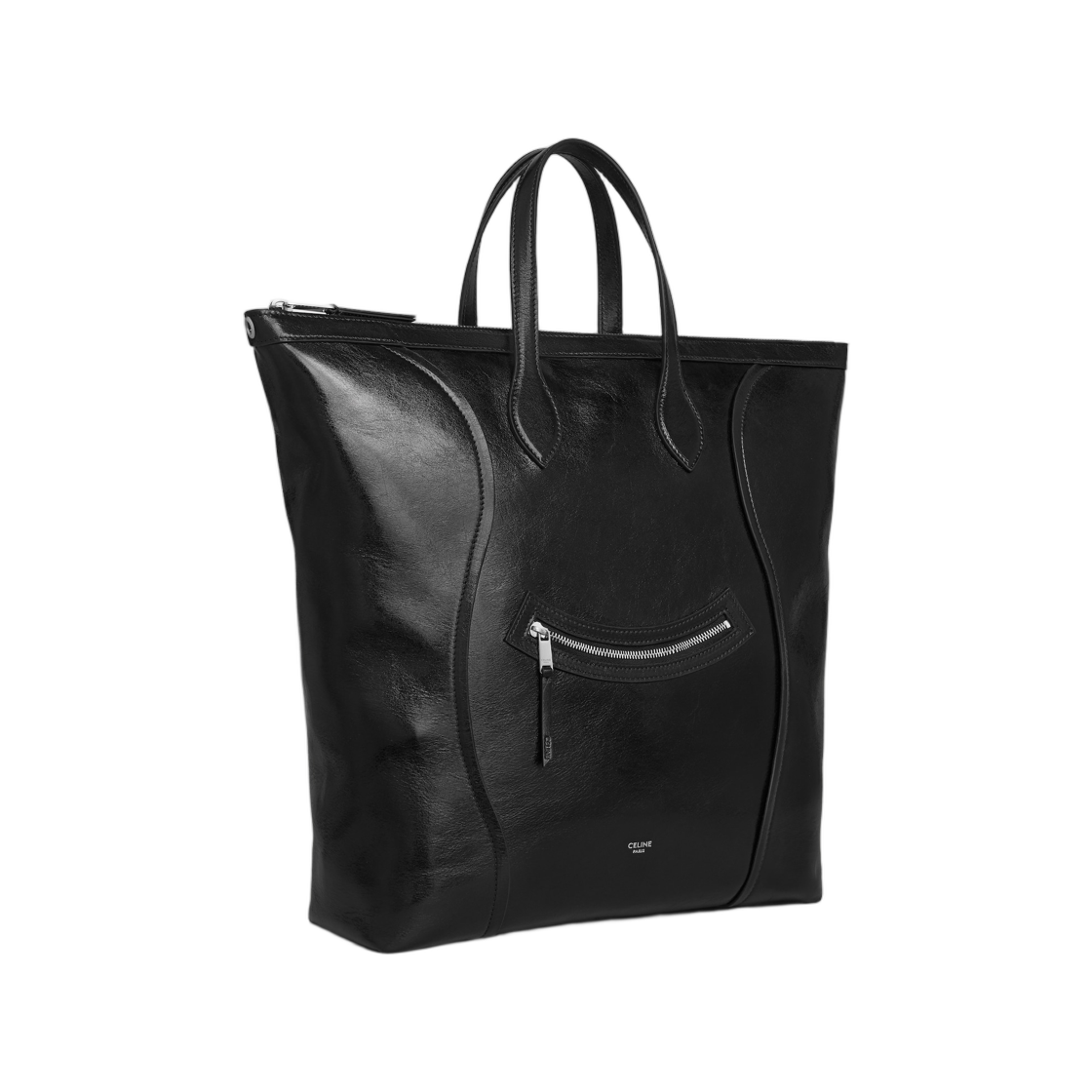 셀린느 버티컬 카바스 러기지 샤이니 카프스킨 블랙(Celine Vertical Cabas Luggage in Shiny Calfskin Black) - 2