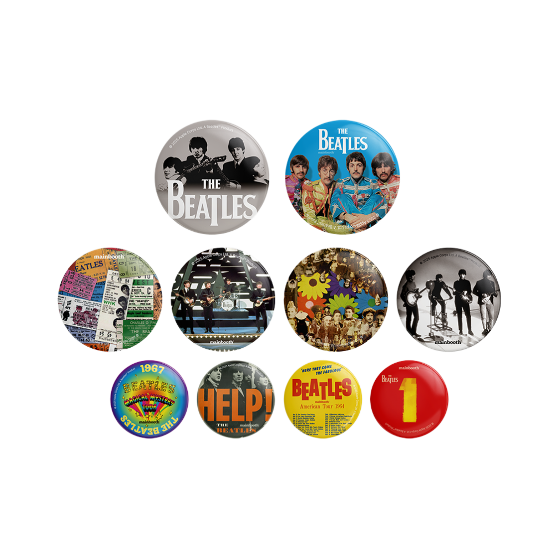 MBBES4ACU19 MAINBOOTH [Beatles] Pin Badge