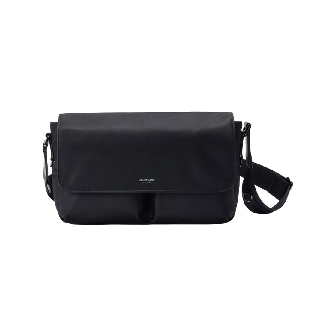 JUBA5F946BK Jillstuart Men's Acc Rogan Logan Black Nylon Flap Crossbody Bag Juba5F946Bk Black