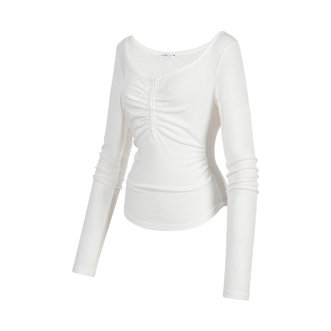 레이즈미야 페이 소프트 셔링 탑 화이트(REISE MIYA Faye Soft Shirring Top White)
