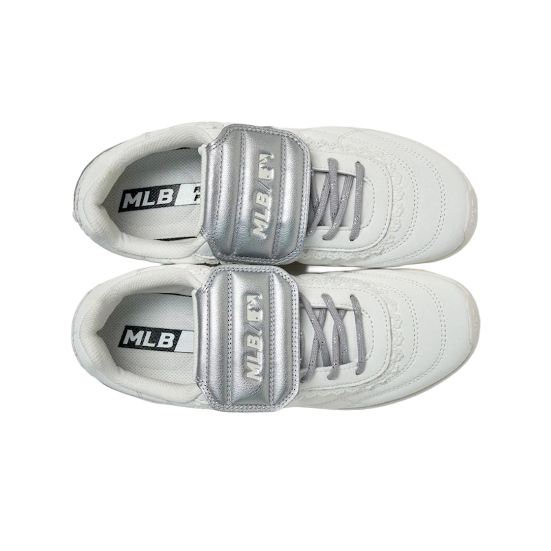 (W) MLB 슬릭 레이스 뉴욕 실버((W) MLB Slick Lace New York Silver) - 2