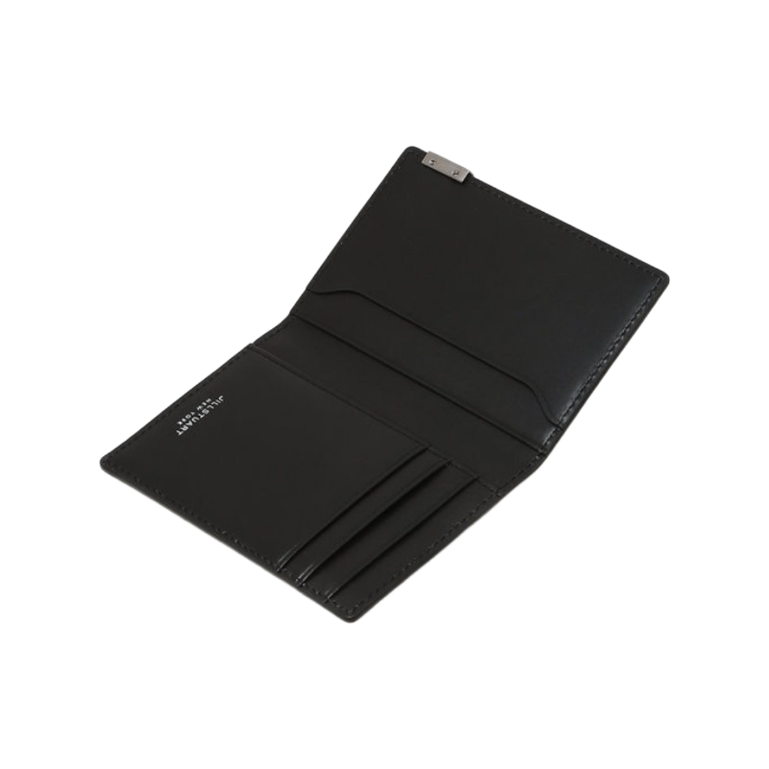 질스튜어트 액세사리 남성 블랙 로고장식 소가죽 카드지갑 JUWA6E502BK 블랙(Jillstuart Men's Acc Black Logo Detail Cow Leather Card Wallet Juwa6E502Bk Black) - 2