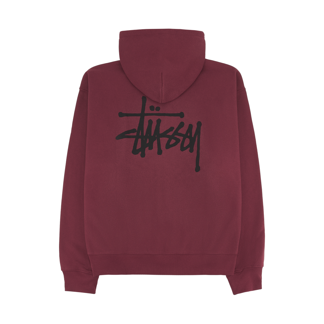스투시 베이직 스투시 집 후드 와인(Stussy Basic Stussy Zip Hoodie Wine) - 2