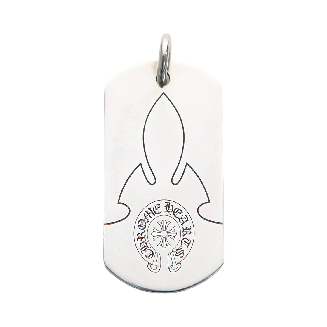 한스룸 크롬하츠 플레어니 도그택 라지(Hansroom Chrome Hearts Fleur Knee Dog Tag Lrg)