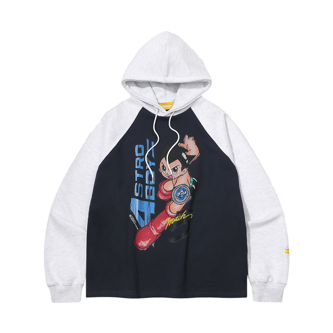 MBBES1HDU01CH MAINBOOTH [Astro Boy] Mach 5 Hood T-shirt Charcoal