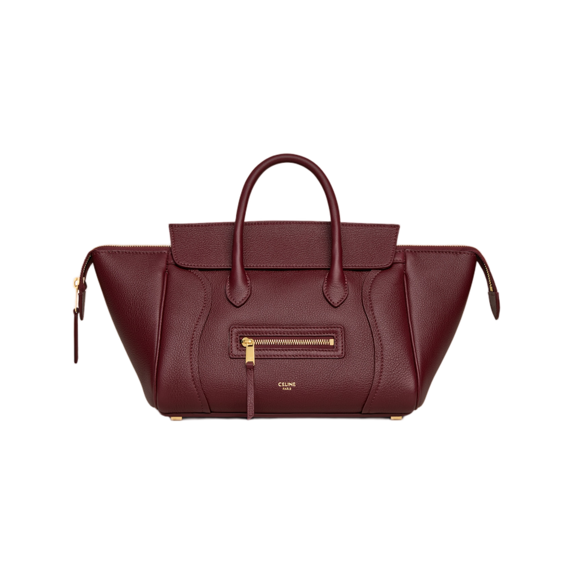L108J3056-28PO Celine Little Luggage in Grained Calfskin Syrah