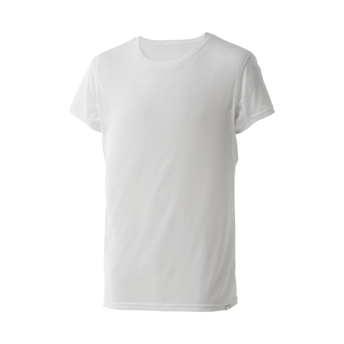 C2JAB11101 Mizuno Cal-Air Under Crewneck T-Shirt White