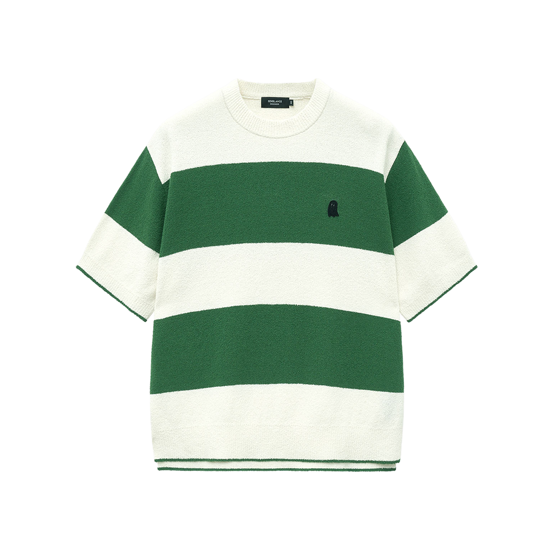 ZH2KT886GR ZIOSONGZIO SEMBLANCE Boucle Block Stripe  Knit Green
