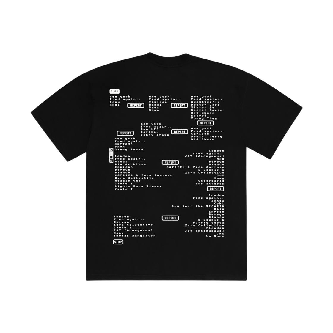 - Cactus Plant Flea Market x Fred Again.. USB002 Play T-Shirt Black