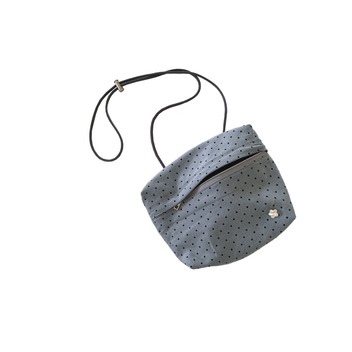 케이크 포켓백 - 딥블루 도트(Keike Pocket Bag - Deep Blue Dot)