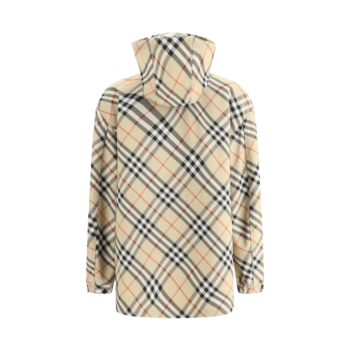 (W) 버버리 체크 프린트 지퍼 후드 자켓 뉴트럴((W) Burberry Check Print Zip Hooded Jacket Neutral) - 2