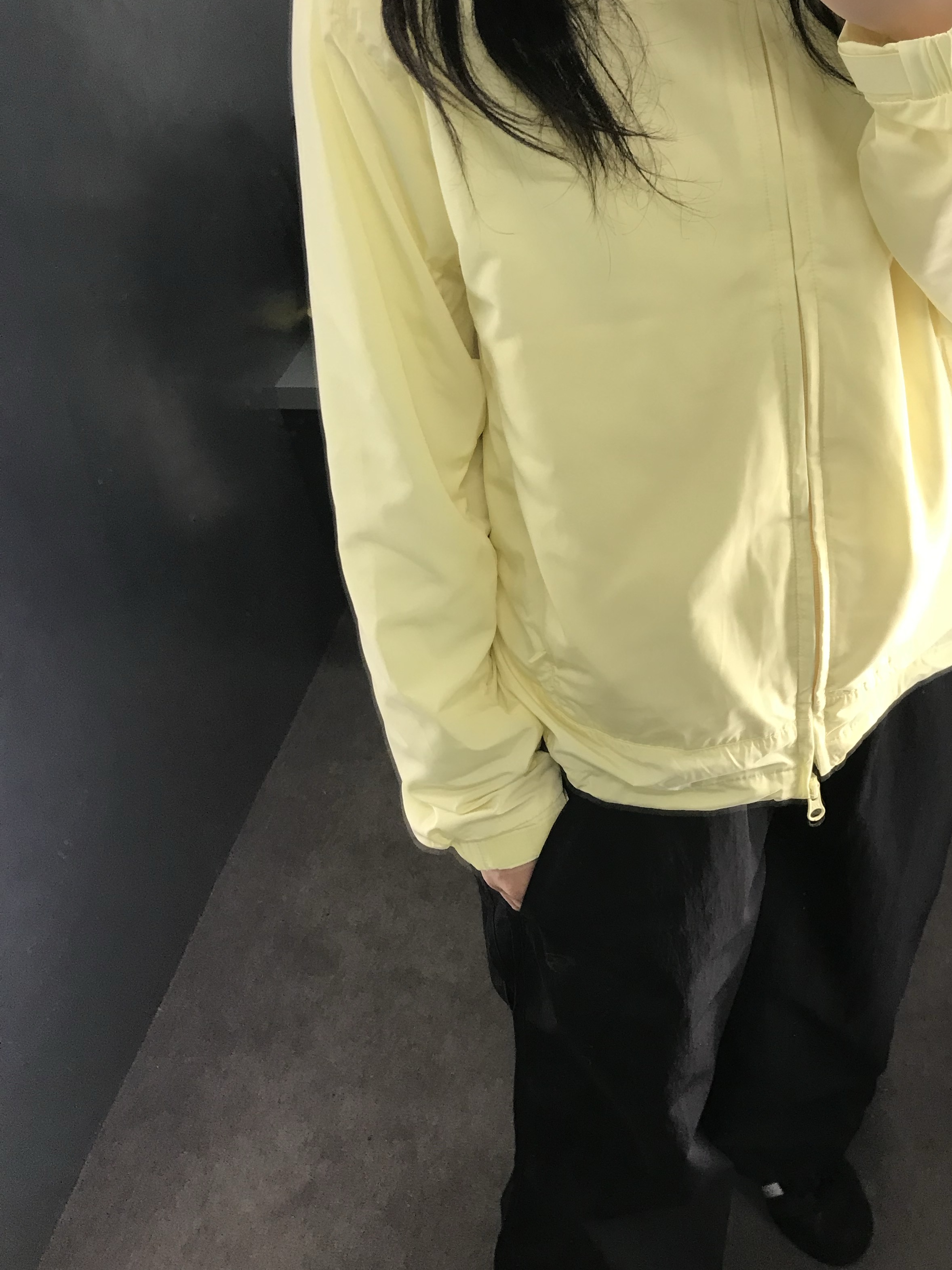 Sansan Gear Docking Jacket Lemon_26SS, Sansan Gear Side Flap Track Pants Black 착용 스타일 - 3