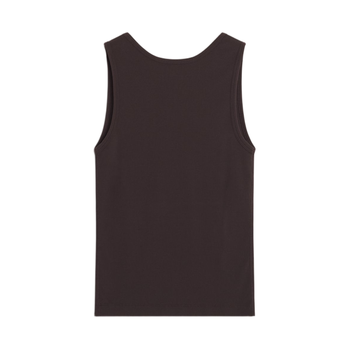 (W) 메종 키츠네 베이비 폭스 립드 탱크탑 가나슈((W) Maison Kitsune Baby Fox Ribbed Tank Top Ganache) - 2