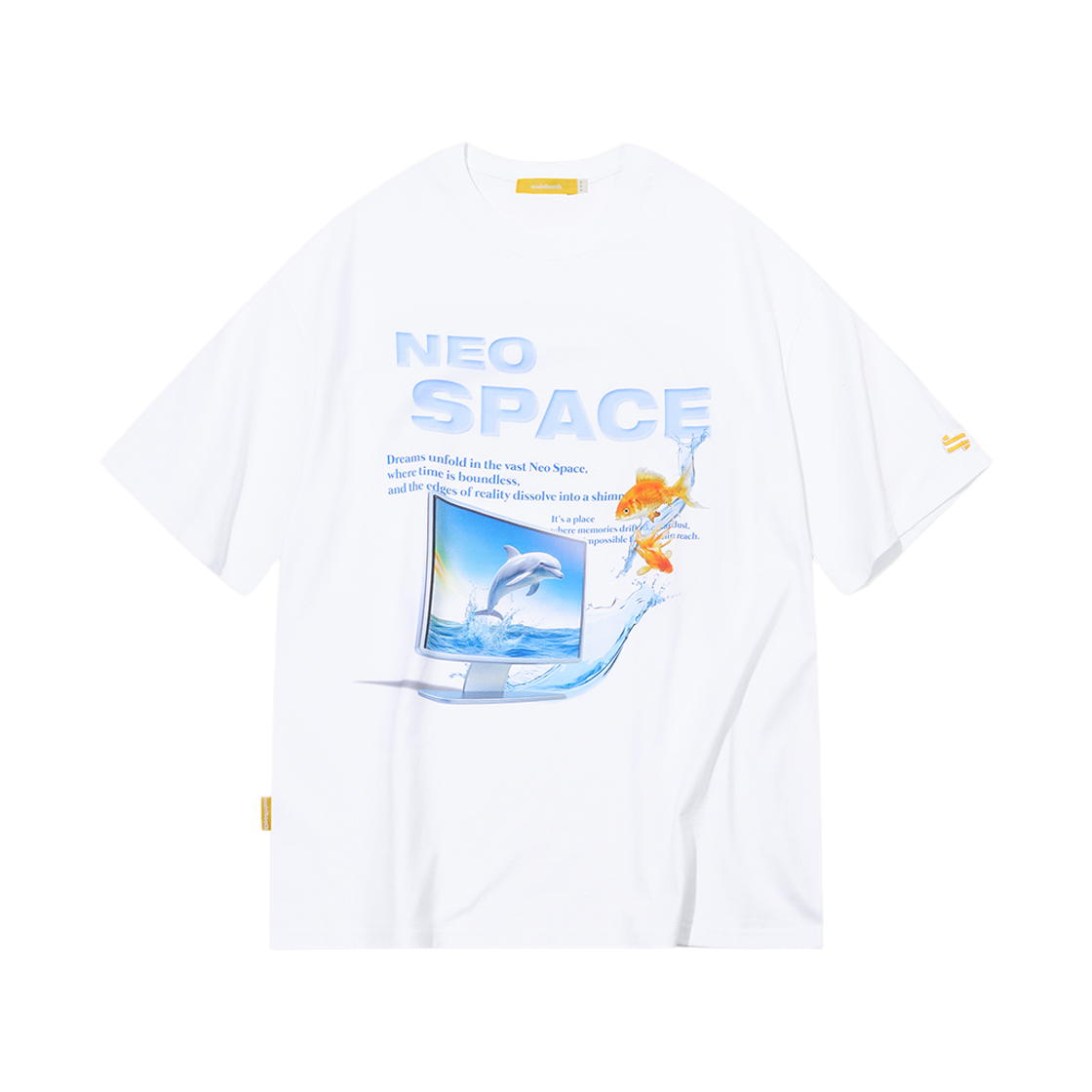 MBBES3HTU08WH MAINBOOTH Neo Space T-shirt White