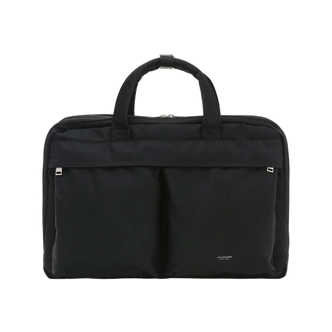 JUBA5F501BK Jillstuart Men's Acc [Evan] Evan Black Two-Pocket Nylon Tote & Briefcase Juba5F501Bk Black