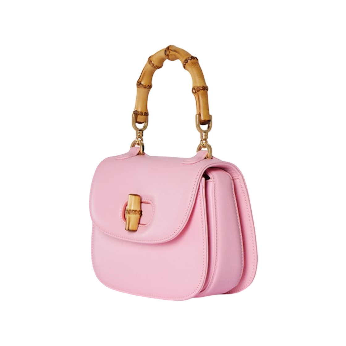구찌 뱀부 1947 미니 백 라이트 핑크(Gucci Bamboo 1947 Mini Bag Light Pink) - 2