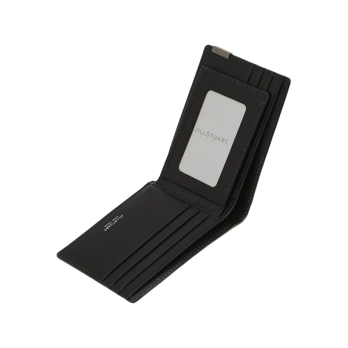 질스튜어트 액세사리 남성 블랙 로고장식 소가죽 반지갑 JUWA6E500BK 블랙(Jillstuart Men's Acc Black Logo Detail Cow Leather Half Wallet Juwa6E500Bk Black) - 2
