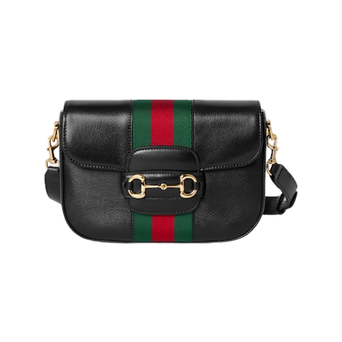 구찌 홀스빗 1955 스몰 숄더백 블랙(Gucci Horsebit 1955 Small Shoulder Bag Black) - 1