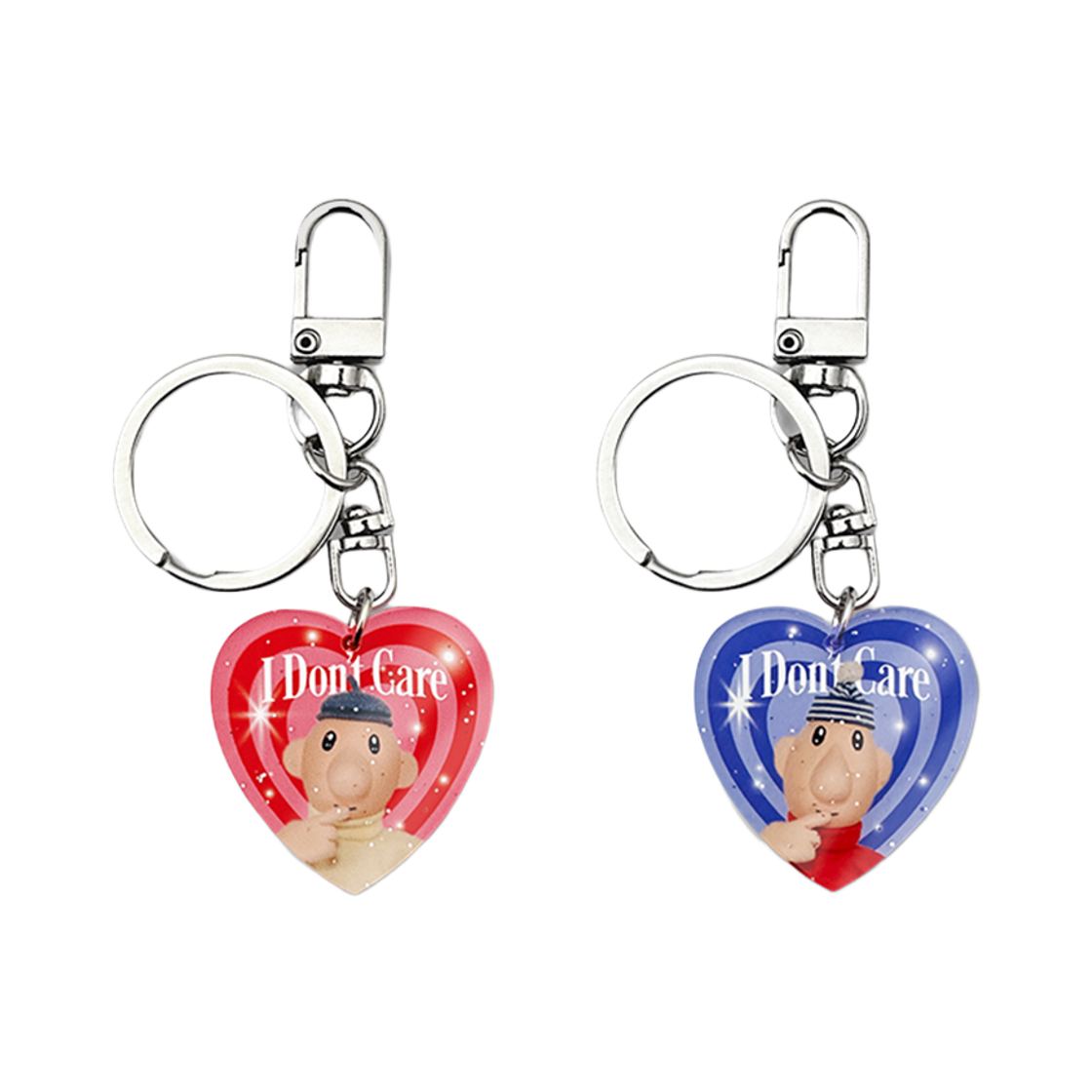 MB23F5ACU09 MAINBOOTH [Pat&Mat] Heart Glitter Key Ring