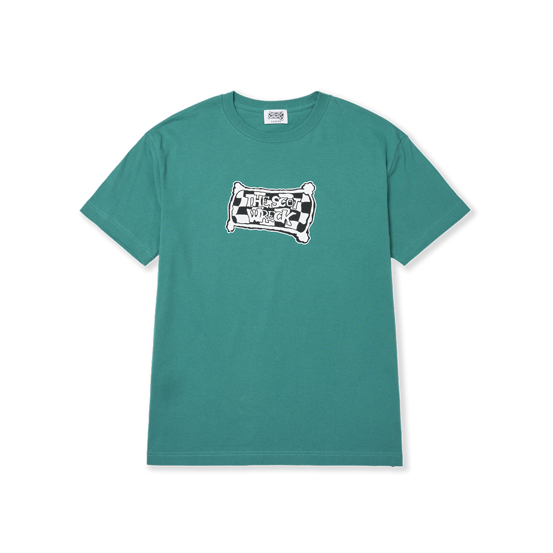 SW261003 THE SCOT WRECK Logo Tee Green