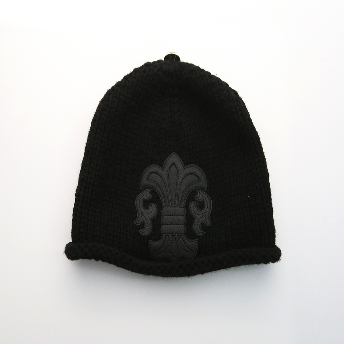 한스룸 크롬하츠 Bs 플레어 패치 캐시미어 비니(Hansroom Chrome Hearts BS Fleur Patch Cashmere Beanie) - 2