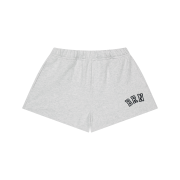BORN TO WIN W Brn Sweat Shorts White Melange