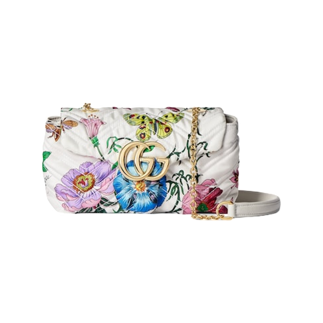 구찌 GG 마몽 미니 백 화이트 멀티컬러(Gucci GG Marmont Mini Bag White Multicolor) - 1
